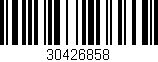 Código de barras (EAN, GTIN, SKU, ISBN): '30426858'
