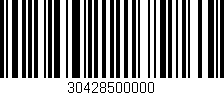 Código de barras (EAN, GTIN, SKU, ISBN): '30428500000'