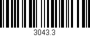 Código de barras (EAN, GTIN, SKU, ISBN): '3043.3'