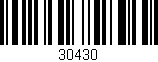 Código de barras (EAN, GTIN, SKU, ISBN): '30430'