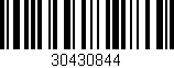 Código de barras (EAN, GTIN, SKU, ISBN): '30430844'