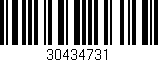Código de barras (EAN, GTIN, SKU, ISBN): '30434731'