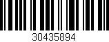 Código de barras (EAN, GTIN, SKU, ISBN): '30435894'