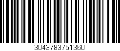 Código de barras (EAN, GTIN, SKU, ISBN): '3043783751360'