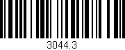 Código de barras (EAN, GTIN, SKU, ISBN): '3044.3'