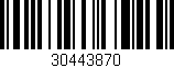 Código de barras (EAN, GTIN, SKU, ISBN): '30443870'