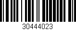 Código de barras (EAN, GTIN, SKU, ISBN): '30444023'