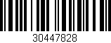 Código de barras (EAN, GTIN, SKU, ISBN): '30447828'