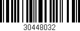 Código de barras (EAN, GTIN, SKU, ISBN): '30448032'