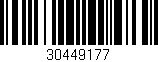 Código de barras (EAN, GTIN, SKU, ISBN): '30449177'