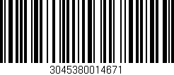 Código de barras (EAN, GTIN, SKU, ISBN): '3045380014671'
