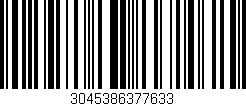 Código de barras (EAN, GTIN, SKU, ISBN): '3045386377633'