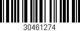 Código de barras (EAN, GTIN, SKU, ISBN): '30461274'