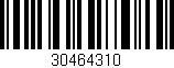 Código de barras (EAN, GTIN, SKU, ISBN): '30464310'