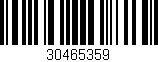 Código de barras (EAN, GTIN, SKU, ISBN): '30465359'