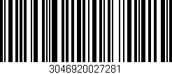 Código de barras (EAN, GTIN, SKU, ISBN): '3046920027281'