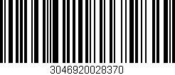 Código de barras (EAN, GTIN, SKU, ISBN): '3046920028370'
