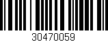 Código de barras (EAN, GTIN, SKU, ISBN): '30470059'