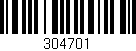 Código de barras (EAN, GTIN, SKU, ISBN): '304701'
