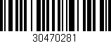 Código de barras (EAN, GTIN, SKU, ISBN): '30470281'