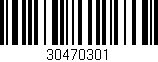 Código de barras (EAN, GTIN, SKU, ISBN): '30470301'