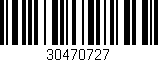 Código de barras (EAN, GTIN, SKU, ISBN): '30470727'