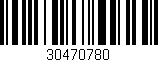 Código de barras (EAN, GTIN, SKU, ISBN): '30470780'