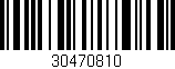 Código de barras (EAN, GTIN, SKU, ISBN): '30470810'