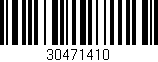 Código de barras (EAN, GTIN, SKU, ISBN): '30471410'
