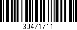 Código de barras (EAN, GTIN, SKU, ISBN): '30471711'