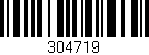 Código de barras (EAN, GTIN, SKU, ISBN): '304719'