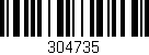 Código de barras (EAN, GTIN, SKU, ISBN): '304735'