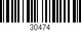 Código de barras (EAN, GTIN, SKU, ISBN): '30474'