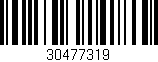 Código de barras (EAN, GTIN, SKU, ISBN): '30477319'