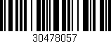 Código de barras (EAN, GTIN, SKU, ISBN): '30478057'