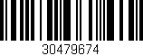 Código de barras (EAN, GTIN, SKU, ISBN): '30479674'
