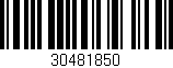 Código de barras (EAN, GTIN, SKU, ISBN): '30481850'