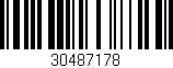 Código de barras (EAN, GTIN, SKU, ISBN): '30487178'