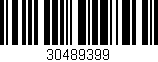 Código de barras (EAN, GTIN, SKU, ISBN): '30489399'