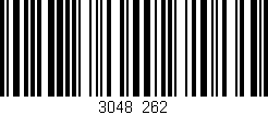 Código de barras (EAN, GTIN, SKU, ISBN): '3048/262'