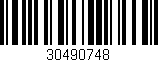 Código de barras (EAN, GTIN, SKU, ISBN): '30490748'