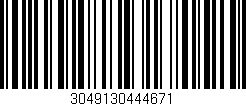 Código de barras (EAN, GTIN, SKU, ISBN): '3049130444671'