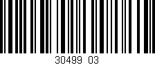 Código de barras (EAN, GTIN, SKU, ISBN): '30499/03'