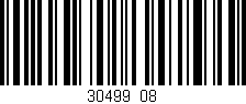 Código de barras (EAN, GTIN, SKU, ISBN): '30499/08'