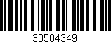 Código de barras (EAN, GTIN, SKU, ISBN): '30504349'