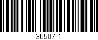 Código de barras (EAN, GTIN, SKU, ISBN): '30507-1'