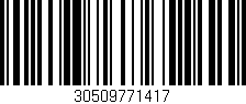 Código de barras (EAN, GTIN, SKU, ISBN): '30509771417'