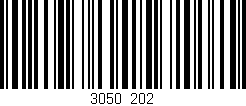 Código de barras (EAN, GTIN, SKU, ISBN): '3050/202'