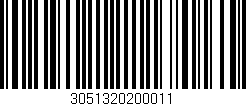 Código de barras (EAN, GTIN, SKU, ISBN): '3051320200011'