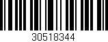 Código de barras (EAN, GTIN, SKU, ISBN): '30518344'